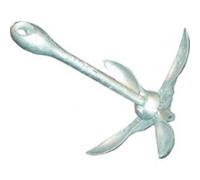 Lalizas Folding Grapnel Anchor Galvanised Steel Boat Dinghy RIB Fishing Kayak