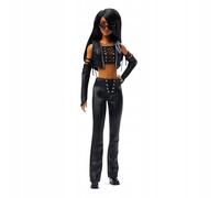 Barbie Signature Doll, Aaliyah Collectible in Black Faux Leather Outfit Inspired by ‘One in a Million Music’ Video, HRM80