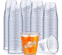 Lallisa 100 Pcs Disco Ball Plastic Shot Glasses 2oz mini Clear Disposable Cups Disco Party Supplies Cups for Shots, Wine, Whiskey Tasting, Pudding, Bachelorette Elegant Parties (Disco Ball)