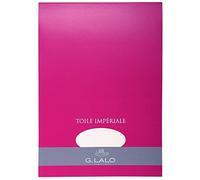 Clairefontaine - Ref 13500L - G. Lalo Paper Pad (Pack of 50 Sheets) - A4 (210 x 297mm) in Size, 125gsm, Imperial Canvas, Canvas Texture, PEFC Certified - White