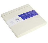 Clairefontaine - Ref 22400L - G.Lalo Gummed Lined Envelopes (Pack of 20) - 16.5 x 16.5cm in Size, PEFC-Certified, White Linings for Confidentiality - Vergé De France - White