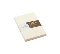 Lalo 23616L - Paille Pack of 20 gummed envelopes. Size: C6 11.4x16.2 cm 120g, Straw Paper, Cream, Lined, Correspondence, Paper Made in France, Natural Colour