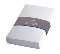 Lalo 24200L - Velin De France. A foil-Wrapped Pack of 20 gummed Business envelopes. Size: 9x14 cm, French Vellum, White. Lined. Correspondence. Made in France