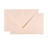 Lalo 25205L - A "Paris Collection" correspondence set including 10 cards 9.7x15.2 cm 300g and 10 lined envelopes with serrated edges 10x15.8 cm, In Pink