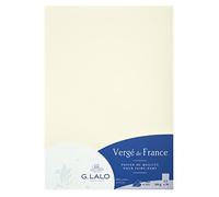 Clairefontaine - Ref 47200L - G.Lalo Papier Palle Paper Sheets (Pack of 20) - A4 in Size, 100gsm Paper, Acid Free & Neutral pH, Printer Compatible - Vergé De France