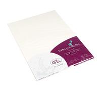 Lalo 48700L - Velin Pur Coton. Pack of 20 luxury sheets. Sizes: 21x29,7 cm 125g, Vellum pure cotton, Cream White A4. Lined. Paper Made in France. Correspondence