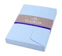 Lalo 52102L - Verge De France A film-wrapped pack of 25 self-adhesive lined envelopes. Size: C6 11.4x16.2 cm in Laid Paper from France, Blue Correspondence