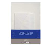 Clairefontaine - Ref 62750L - G.Lalo Correspondence Set - 10 x A4 100gsm Sheets + 5 x DL Gummed Lined Envelopes (110 x 220mm) - Vergé De FR, Extra-White