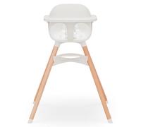 Lalo The Chair Convertible 3-in-1 High Chair for Babies & Toddlers, Dishwasher Safe Tray, Adjustable Footrest, Coconut