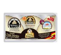 LalolaGourmet® - Spanish Cheese Selection - 400g - Manchego, Iberico, Goat Cheese - 32 Ready-Cut Tapas Wedges - Authentic Spanish Tapas Platter Gift Set