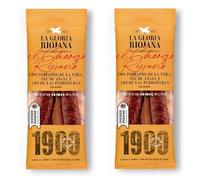 LalolaGourmet® - Spanish Chorizo Pack by La Gloria Riojana - 1 Mild 280 g & 1 Mild 280 g - With Pimentón de la Vera, Añana Salt and Las Pedroñeras garlic - PGI Chorizo Riojano -Artisan Sausages