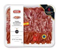 LalolaGourmet® Spanish Tapas Selection 400g - Sliced Serrano Ham, Chorizo & Salchichón - Authentic Spanish Charcuterie Meats for Tapas or Sharing Board - Produced by Noel