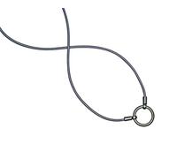 LaLoop The Rae Eyeglass Necklace Holder 25” Silver Stretch Cord with Plastic Swivel Hinge Loop | Eye Glasses Chain for Women & Men