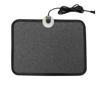 LALOSHI Heated Floor Mat Under Desk for Foot Warmer - 7 Temp Settings & 55w Heating Pad - Heated Feet Rest for Home Office Desk,Energy Saving Feet Warmers for Home/Work/Office - Black