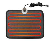 LALOSHI Heated Floor Mat Under Desk for Foot Warmer - 7 Temp Settings & 55w Heating Pad - Heated Feet Rest for Home Office Desk,Energy Saving Feet Warmers for Home/Work/Office - Black