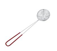 Laluky Draining Scoo p, Skimmer Slotted Spoon, Boba Pearl Scoo p Strainers, Mini Mesh Skimmer Spoon with Handle, Round Hot Pot Strainer for Kitchen Frying Food Pasta(size:S)