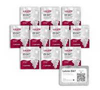 Lalvin D47 Wine Yeast (10 Pack) - Make Wine Cider Mead Kombucha At Home - 5 g Sachets - Saccharomyces cerevisiae - Sold by CAPYBARA Distributors Inc.