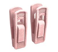 Lam-lord 20 pcs Velvet Hangers Clips for Thin Velvet Hangers, Strong Finger Clip Home Drying Rack Non-Slip Removable Artificial Velvet Flocked Clothes Clips for Towel Coat Pants Skirt Hanger(Pink)