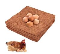 Lam-lord Chicken Nesting Pads, 6 Pack Natural Coconut Fiber Nesting Box Liners for Hen House