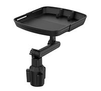 Lam-lord Cup Holder Tray Table, Car Drink Holders Tray, 360º Rotation Adjustable Stretchable Non-Slip Car Tray for Eating, Portable Car Interior Organizer Accessories(black)