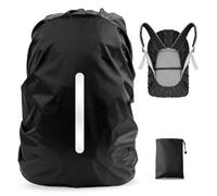 LAMA 1 Pack Waterproof Rain Cover for Backpack, Reflective Rainproof Protector for Anti-dust and Anti-Theft L 41L-55L Black