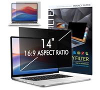 LAMA 14 Inch Laptop Privacy Screen Protector, WxH: 310mm x 174mm, 16:9, Universal Privacy Protection Screen Filter, Anti Blue Light, Anti Glare and UV