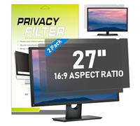 LAMA [2 PACK] 27 Inch Universal Computer Privacy Screen Filter for 27" Monitor, Anti-Blue Light/Anti-Glare&UV, Privacy Screen Protector (WxH:23.54"x13.26"), Eye Protection(16:9)