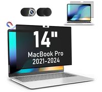 LAMA Magnetic Privacy Screen Filter for MacBook Pro 14 Inch (2021-2024, M1, M2, M3, M4), Removable Anti Glare Blue Light Screen Protector with Camera Cover for Mac Pro 14'' Laptop