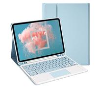 LAMA Smart Keyboard Case with Touchpad for iPad Air 11" (M3 2025 / M2 2024) & iPad Pro 11" (4th/3rd/2nd/1st Gen), Wireless Keyboard Case with Pencil Holder for 10.9" Air 4th/5th Gen, Blue