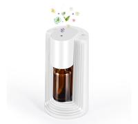 LAMA Waterless Essential Oil Diffuser, Portable Mini Scent Air Machine, USB Charged Aromatherapy Atomizing Diffuser with 1/2/3H Auto-Off Mode, 3 Mist Levels, Leak-proof Design, White