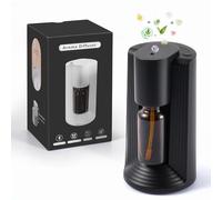LAMA Waterless Essential Oil Diffuser, Portable Mini Scent Air Machine, USB Charged Aromatherapy Atomizing Diffuser with 1/2/3H Auto-Off Mode, 3 Mist Levels, Leak-proof Design, Black