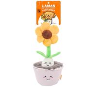 LAMAN Hide ’N Treat Sunflower Plush - Interactive Dog Puzzle Toy, Squeaky & Crinkle Treat Dispensing Dog Toy for Fun Enrichment - Ideal for Small, Medium, Large Dogs & Puppies