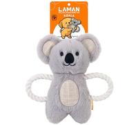 LAMAN PullPal Koala Plush - Rope Dog Toy, Interactive & Squeaky Stuffed Animal Dog Toy for Tug of War & Cuddle - Ideal for Small, Medium Dogs & Puppies
