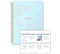Lamare Travel Journal For Women - Cute Travel Notebook, Bucketlist, Roadtrip & Vacation Planner - Great and Fun Travel Planner 2024 Gift, Undated Travel Diary and Travel Planner Organizer for Women