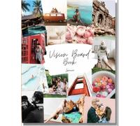 Lamare Vision Board Book - 100+ Aesthetic Vision Board Images & Motivational Quotes, Vision Board Supplies, Vision Board Kit, Collage Book for Manifestation, Self Care & Goal Setting