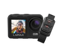 Lamax W9.2, Dual Display, Waterproof without Housing 12 m, MAXsmooth Stabilization, Wi-Fi, 20 Mpx Photos, Slow Motion, Time Lapse, 22 Accessories, in German