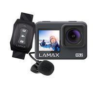 Lamax X9.2 Action Cam 4K 16MP 60fps WiFi, 40 m Waterproof, Best MAXsmooth Stabilization, 1.3 Inch Display on the Front, Underwater Camera, 22 Accessories Kit, Remote Control, External Microphone