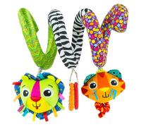 LAMAZE Activity Spiral Baby Pram Toy | Soft Baby Sensory Toy Ideal for Prams and Pushchairs | Suitable from 0 - 6 Months, Boys and Girls