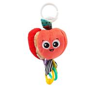 Lamaze Archer the Apple Colourful Sensory Soft Toy with Sounds & Clip for Pram
