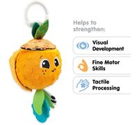 Lamaze Clip-on Pram Toy Olive the Orange – Sensory, Colours & Sounds, 0+ Months – Multi