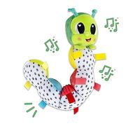 Fidget Caterpillar, Newborn Baby Toy, Bendable Body and Chime, Sensory Toy for Babies, Boys and Girls from 0-6 Months