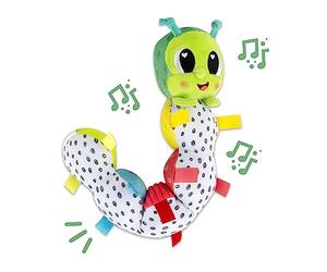 LAMAZE Fidget Caterpillar, Newborn Baby Toy, Bendable Body and Chime, Sensory Toy for Babies, Boys and Girls from 0-6 Months