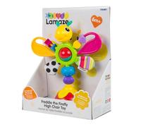 LAMAZE Freddie the Firefly High Chair Toy - Baby Sensory Toy, 6M+ | High Chair Suction Toy for Babies - Lamaze Sensory Toy, Teething Toy, Table Top Toy, 6 Months Plus