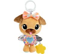 Lamaze Lovey the Pug: Sensory Travel Toy with Teether & Clip - NEW