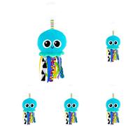 Lamaze Mini Clip & Go Jellyfish - Sensory Toy, 5-Pack