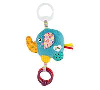LAMAZE Mini Eloy the Elephant Baby Toy, Clip On Baby Pram Toy & Pushchair Toy, Newborn Sensory Toy for Babies Boys & Girls From 0 - 6 Months