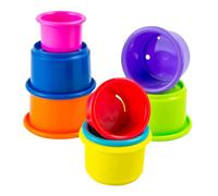 LAMAZE - Pile And Play Stacking Cups - Stacking And Nesting Toy Set - Stacking Cups for Babys - Colourful Toys of Babys, Multicoloured , From 0 Months +