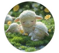 Lamb 1000 Piece Jigsaw Puzzle For Adults Challenging Game Stress Relief Puzzle Exercise The Memory of The Brain for Men, Women, Elders, Seniors 1000pcs (67.5x67.5cm)