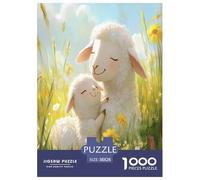 Lamb 1000 Pieces Jigsaw Puzzles For Adults Challenging Game Stress Relieving Entertainment Exercise The Memory of The Brain for Family Decorations 38x26cm/1000pcs