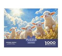 Lamb 1000 Pieces Jigsaw Puzzles For Adults Educational Games Stress Relieving Entertainment Exercise The Memory of The Brain for Family Decorations 70x50cm/1000pcs